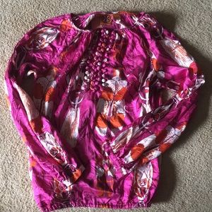 Tory Burch Silk LS Shirt size 4